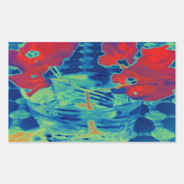 Bougainville-Image Rechteckiger Aufkleber