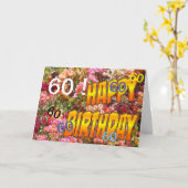 Bougainvillea Age Template Birthday Greeting Card Karte (Gelbe Blume)