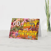 Bougainvillea Age Template Birthday Greeting Card Karte (Vorderseite)