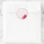 Bougainvillea Blossom Runder Aufkleber (Tasche)