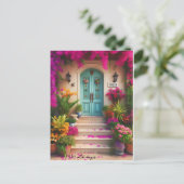 Bougainvillea Blume 1990 Postkarte (Stehend Vorderseite)