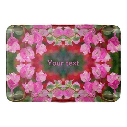 Bougainvillea Blume Badematte (Vorderseite)