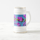 Bougainvillea-Blume Bierglas (VorderseiteRechts)