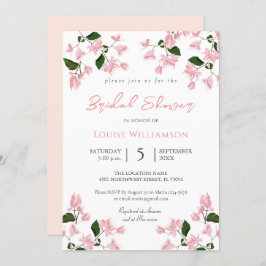 Bougainvillea Blume Bridal Dusche Einladung