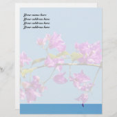 Bougainvillea-Blume Briefbogen (Vorne/Hinten)