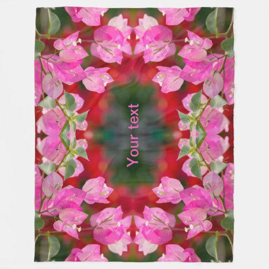 Bougainvillea Blume Fleecedecke (Vorderseite)