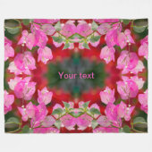 Bougainvillea Blume Fleecedecke (Vorderseite (Horizontal))