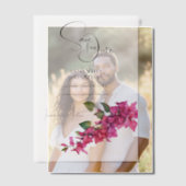 Bougainvillea Blume lila Kaskade Blumen Sommer Pergament Einladungen (Versatz (Ehepaar))