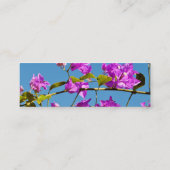 Bougainvillea-Blume Mini Visitenkarte (Rückseite)