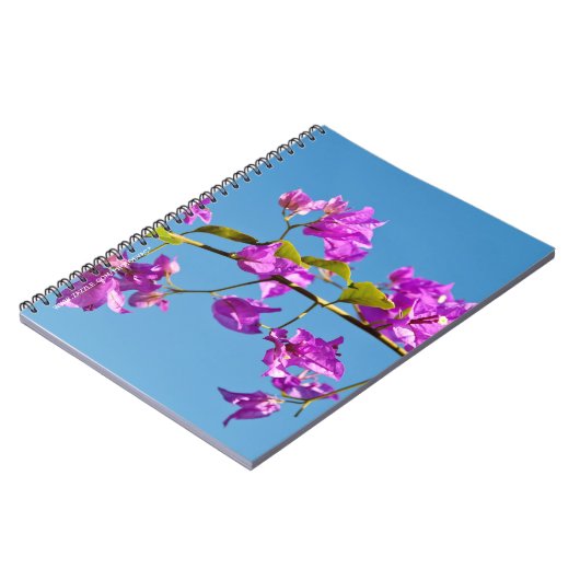 Bougainvillea-Blume Notizblock (Linke Seite)
