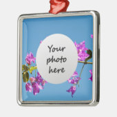 Bougainvillea-Blume Silbernes Ornament (Links)