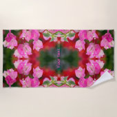 Bougainvillea Blume Strandtuch (Vorderseite)