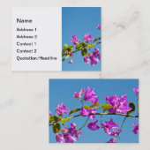 Bougainvillea-Blume Visitenkarte (Vorne/Hinten)