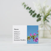 Bougainvillea-Blume Visitenkarte (Stehend Vorderseite)