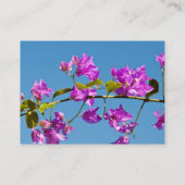 Bougainvillea-Blume Visitenkarte (Rückseite)