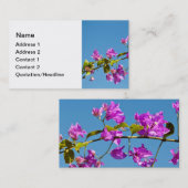 Bougainvillea-Blume Visitenkarte (Vorne/Hinten)