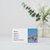 Bougainvillea-Blume Visitenkarte (Stehend Vorderseite)