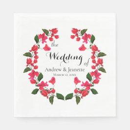 Bougainvillea Blume Wedding Napkins Serviette