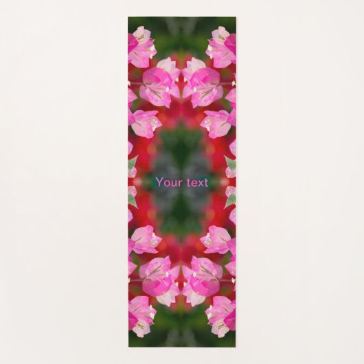 Bougainvillea Blume Yogamatte (Vorderseite)