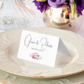 Bougainvillea Boho Mexican Wedding Platzkarte