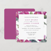 Bougainvillea Burgundy Pink Green Floral Wedding I
