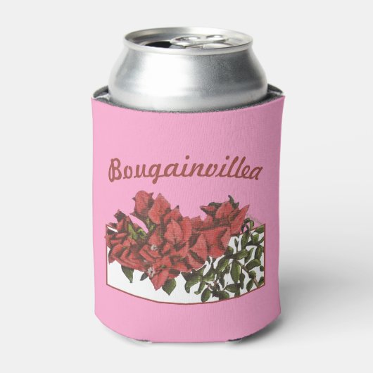 Bougainvillea Can Cooler Dosenkühler (Kanne Vorderseite)