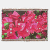 Bougainvillea Cascade Throw Blanket Decke (Vorderseite)