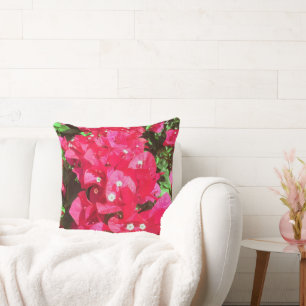 Bougainvillea Cascade Throw Pillow Kissen