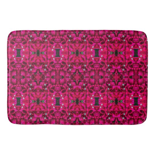 Bougainvillea Deep Pink Bath Mat Badematte (Vorderseite)