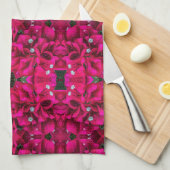 Bougainvillea Deep Pink Kitchen Towels Geschirrtuch (Viertel Falte)