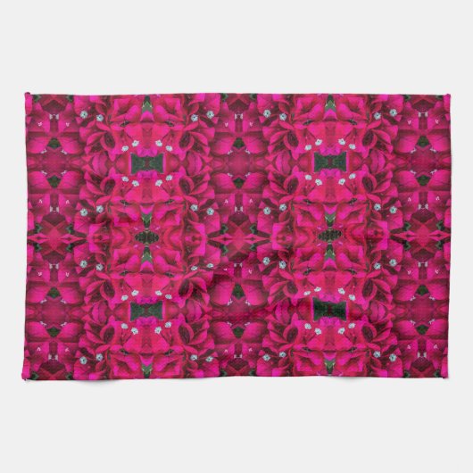 Bougainvillea Deep Pink Kitchen Towels Geschirrtuch (Horizontal)