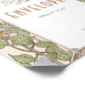 Bougainvillea Envelope Sign Gäste Vintag Classic Poster (Ecke)