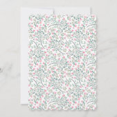 Bougainvillea Erste Heilige Kommunion Einladung (Rückseite)