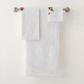 Bougainvillea Floral Griechische Insel am Mittelme Badhandtuch Set (Insitu)