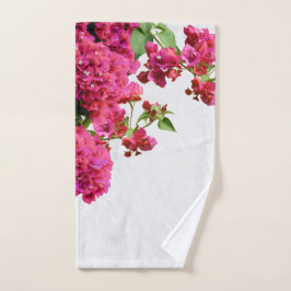 Bougainvillea Floral Griechische Insel am Mittelme Badhandtuch Set