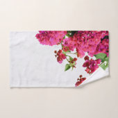 Bougainvillea Floral Griechische Insel am Mittelme Badhandtuch Set (Handtuch)