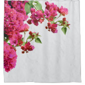 Bougainvillea Floral Griechische Insel am Mittelme Duschvorhang (Vorderseite)