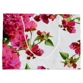Bougainvillea Floral Griechische Insel am Mittelme Große Geschenktüte (Rückseite)