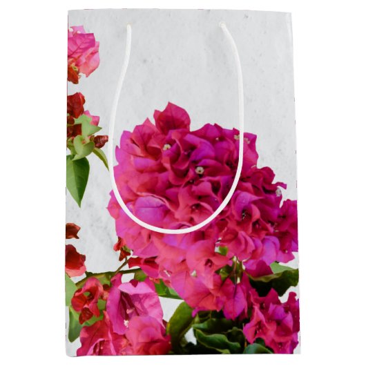 Bougainvillea Floral Griechische Insel am Mittelme Mittlere Geschenktüte (Vorderseite)