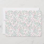 Bougainvillea Foto Erste Heilige Kommune Einladung (Rückseite)