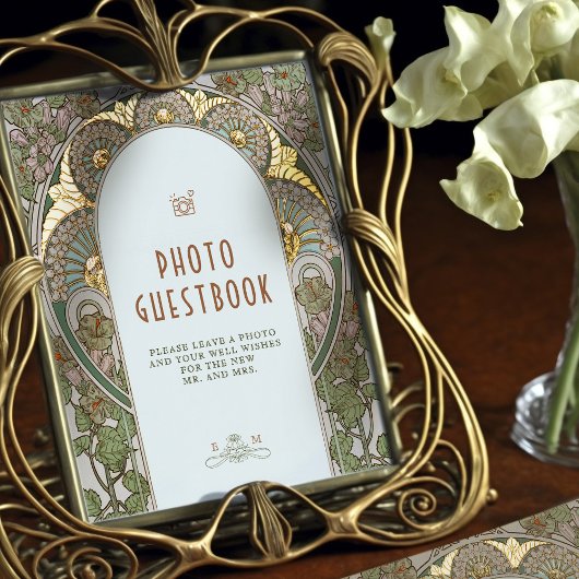 Bougainvillea Foto Gästebuch Signieren Vintag