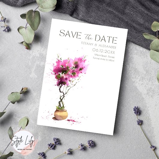 Bougainvillea Foto Summer Wedding Save The Date