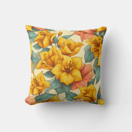 Bougainvillea-Gelb Kissen