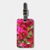 Bougainvillea Gepäckmarke Gepäckanhänger (Vorderseite vertikal)