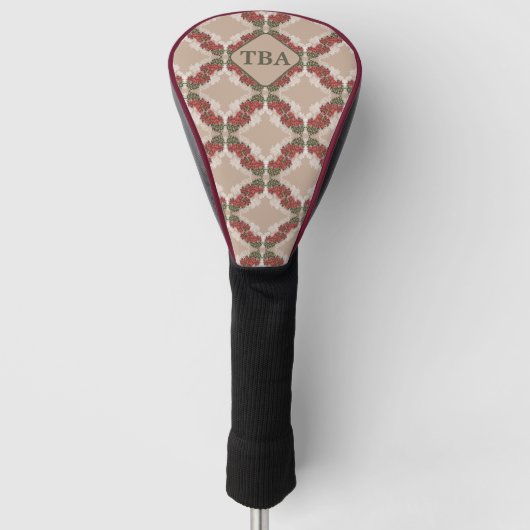Bougainvillea Golf Head Cover Headcover (Vorderseite)