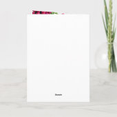 Bougainvillea Greece Wedding Order of Service Programm (Rückseite)