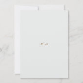 Bougainvillea Green Gold Wedding Art Nouveau Mucha Einladung (Rückseite)