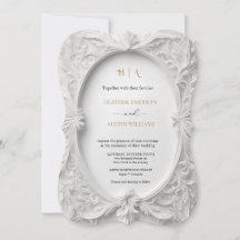 Bougainvillea Green Gold Wedding Art Nouveau Mucha