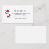 Bougainvillea Griechenland Hochzeitskarte Platzkarte (Vorne/Hinten)