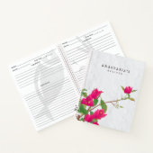 Bougainvillea Griechische Insel Rezept Kochbuch Notizblock (Innenseite)